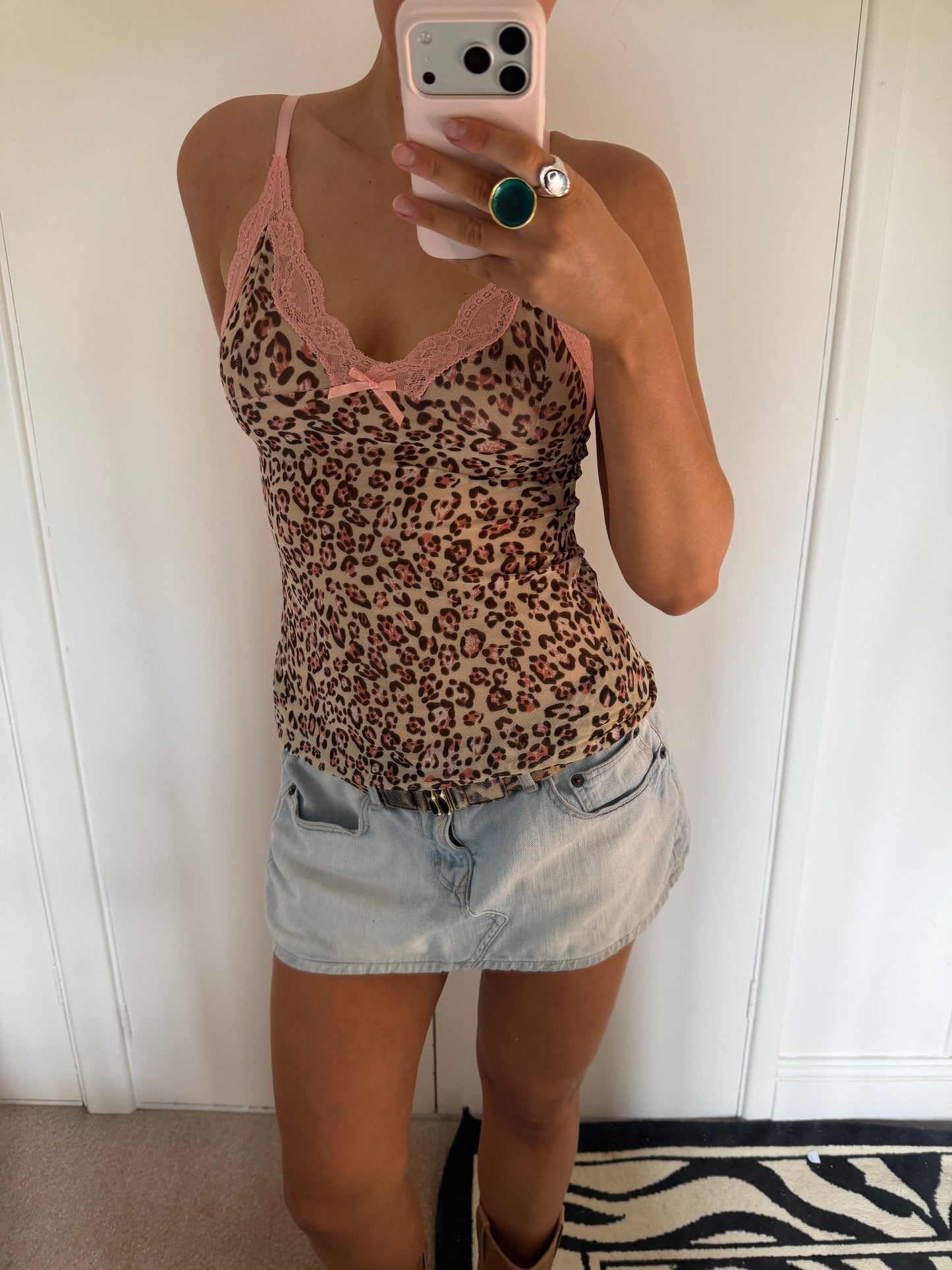 leopard cami