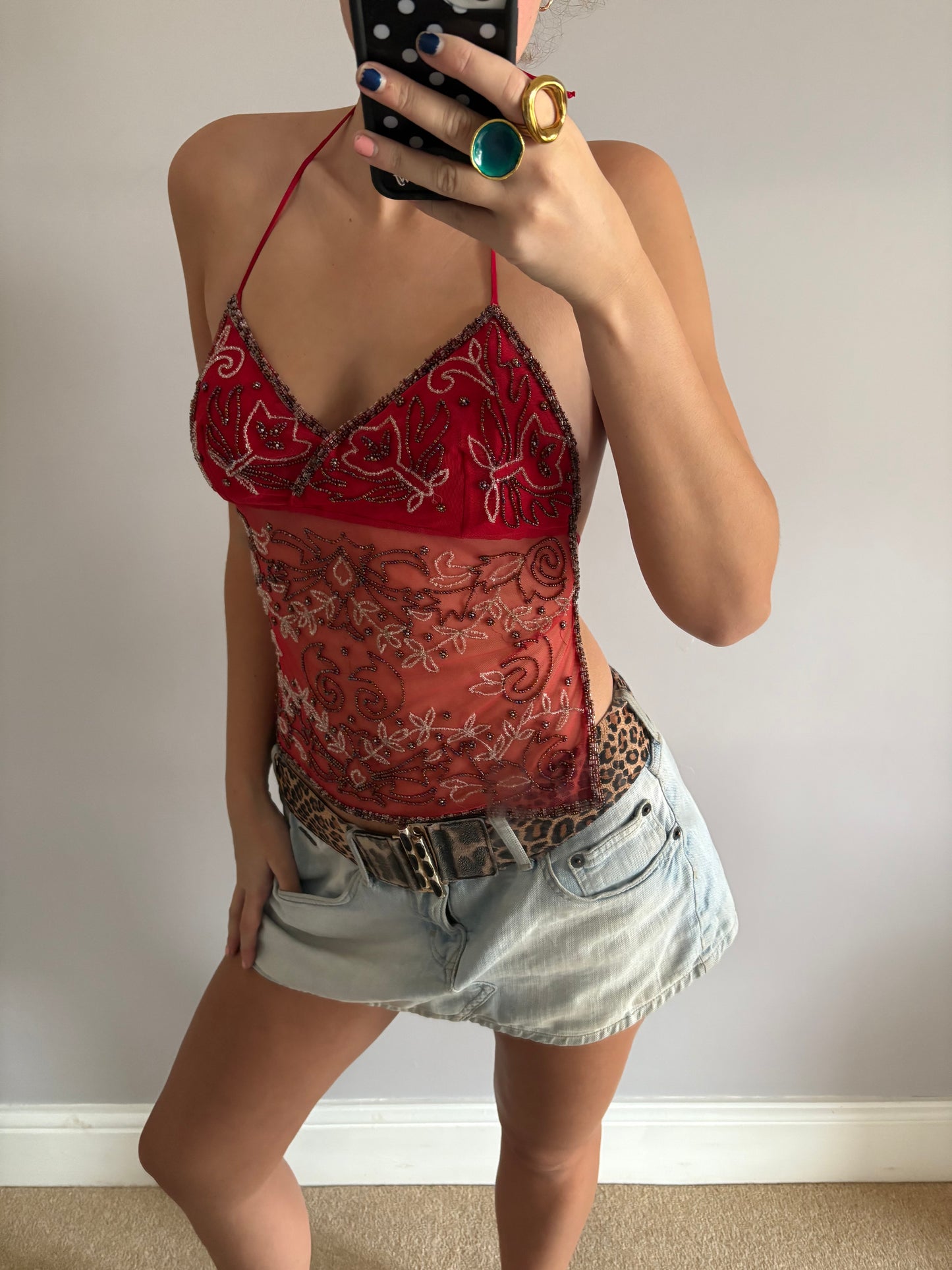 beaded cami