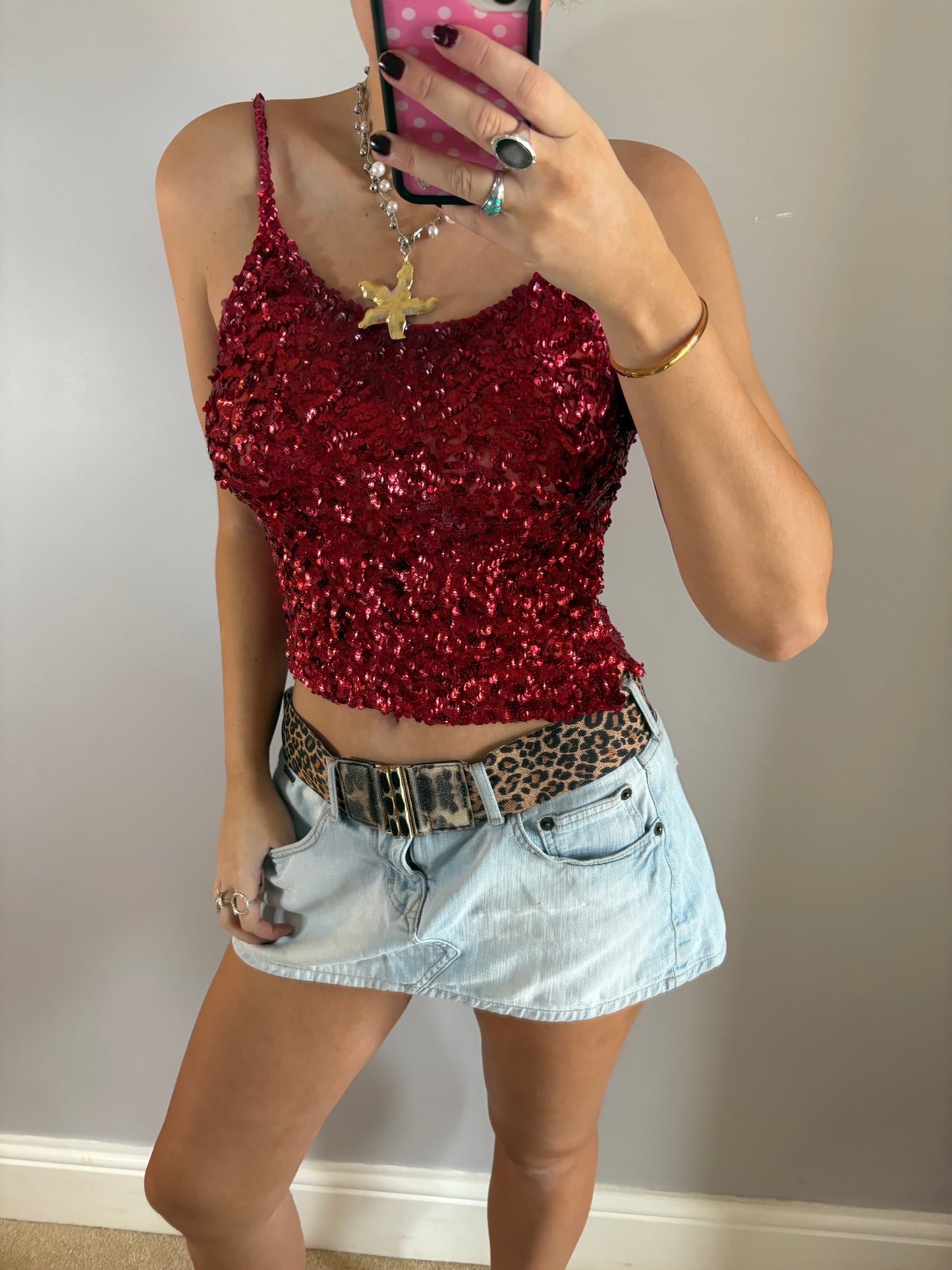 sequin cami