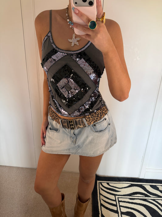 silver cami
