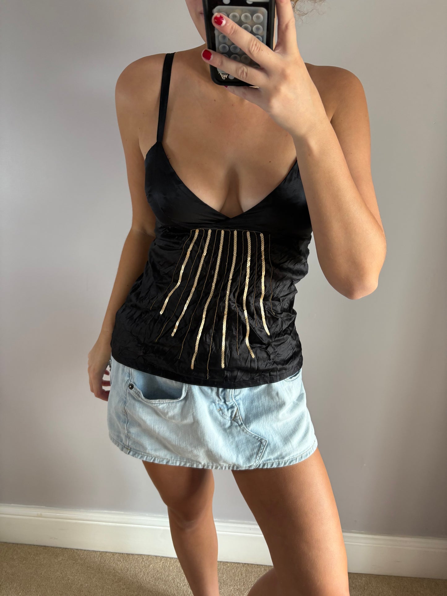 sequin cami