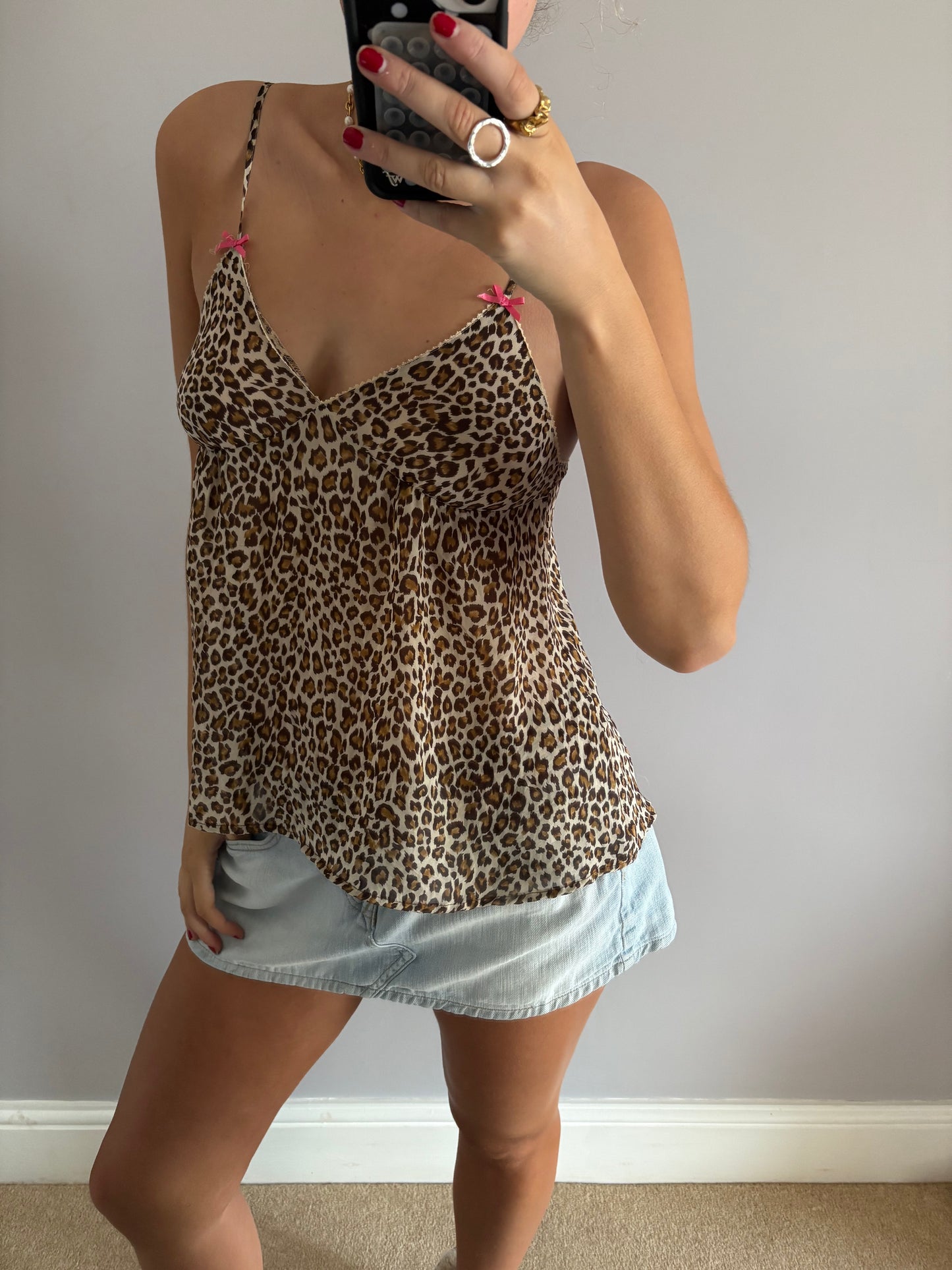 leopard cami