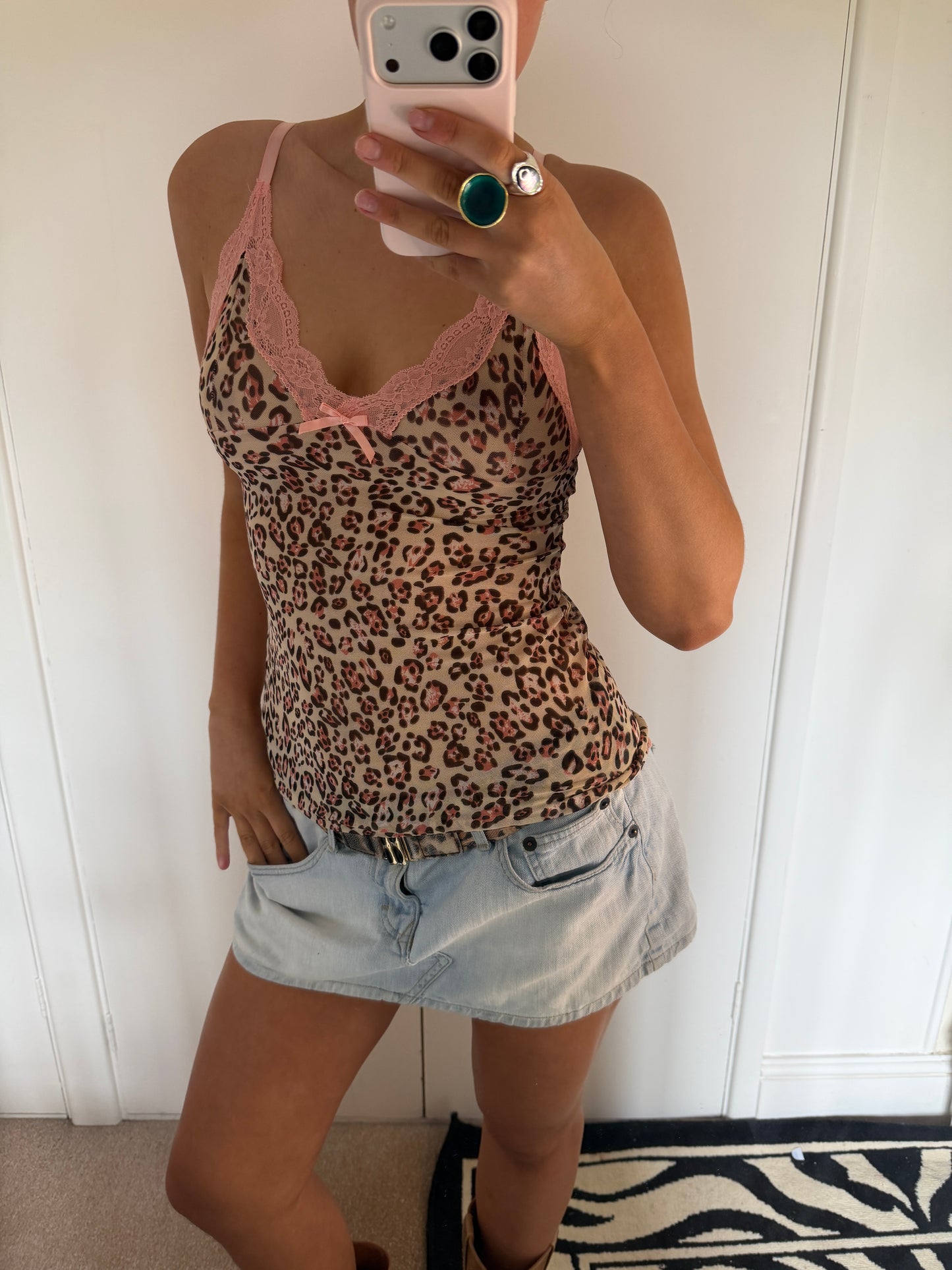 leopard cami