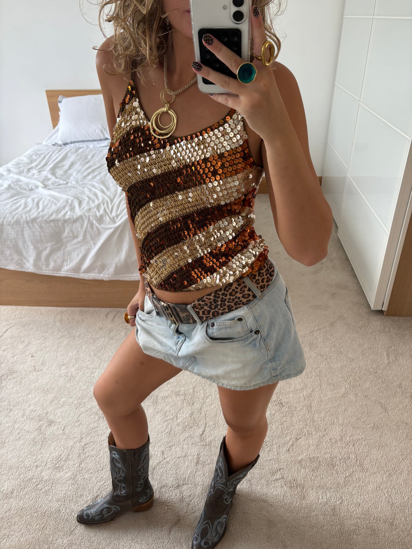 sequin cami