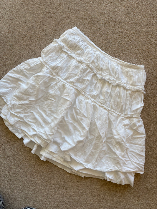 white midi skirt