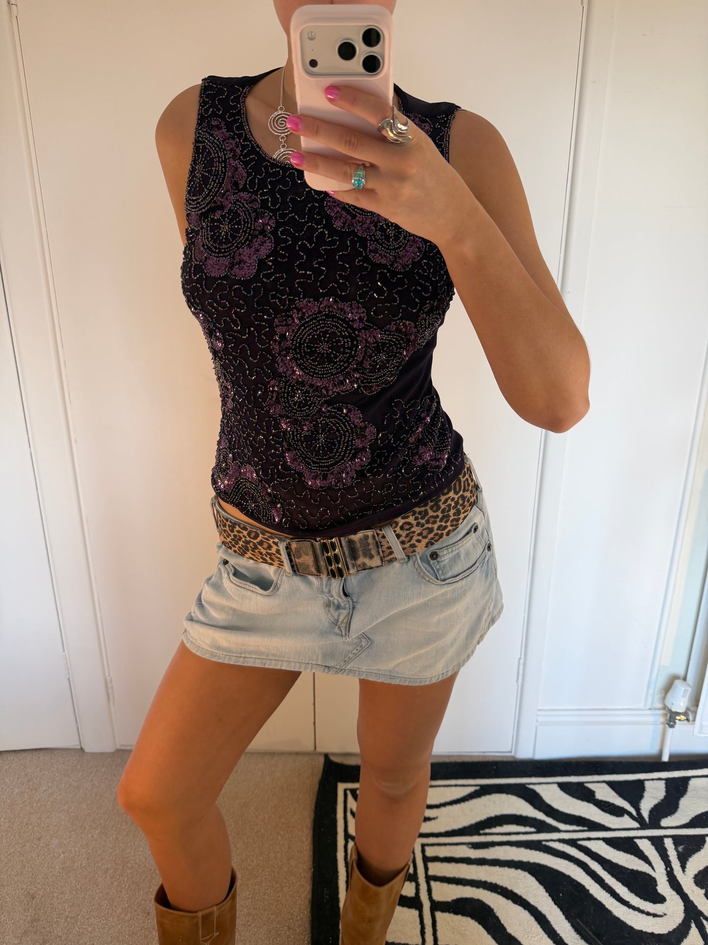beaded top