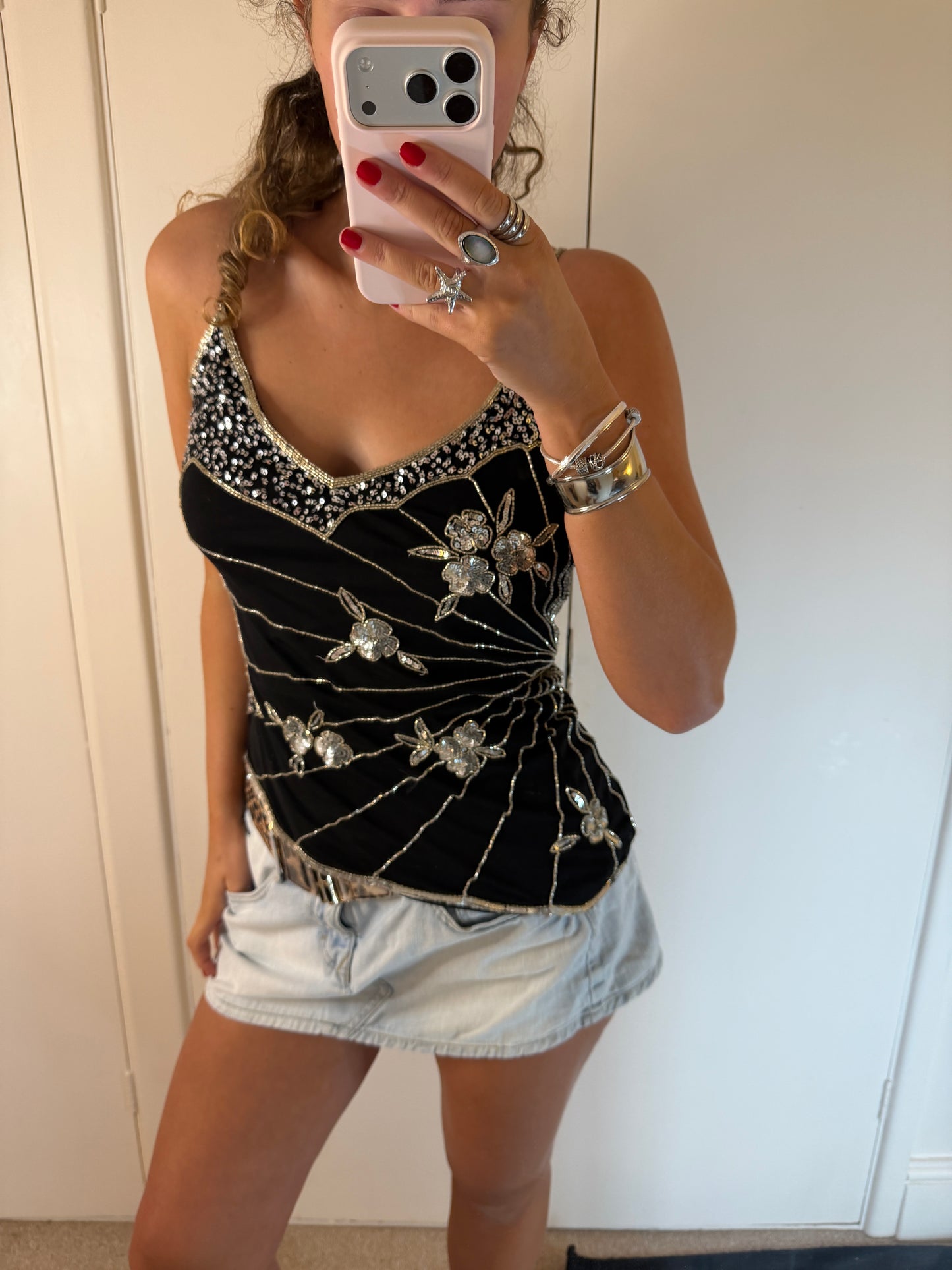 sequin cami