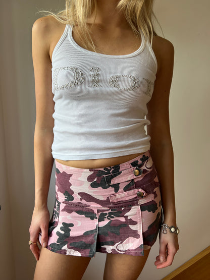 Camo mini skirt