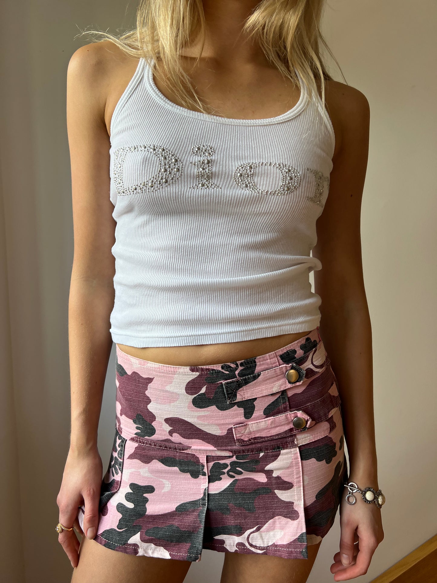 Camo mini skirt